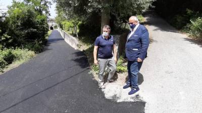 Ziberna in Bandelj med ogledom opravljenih del (A.C.)