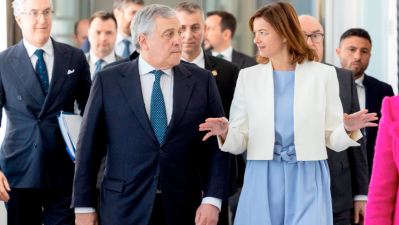 Antonio Tajani in Tanja Fajon (MZEZ)