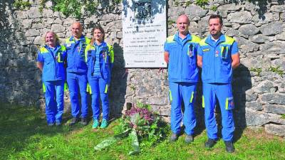 Nagrajena ekipa civilne zaščite na slovesnosti v Nabrežini