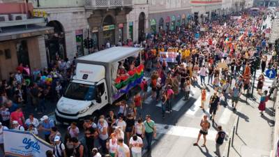 Parade ponosa FVG Pride se je udeležilo kakih osem tisoč ljudi (FOTODAMJ@N)