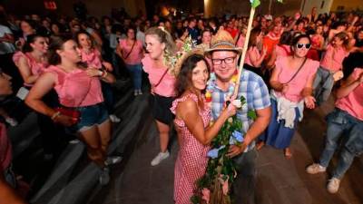 Tina Forčič in Thomas Velikonja sta v četrtek s plesom poslovila od ledih stanu (FOTODAMJ@N)