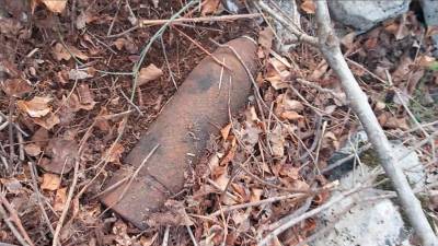 Med bazovskim šohtom in Jezerom so domačini našli granato