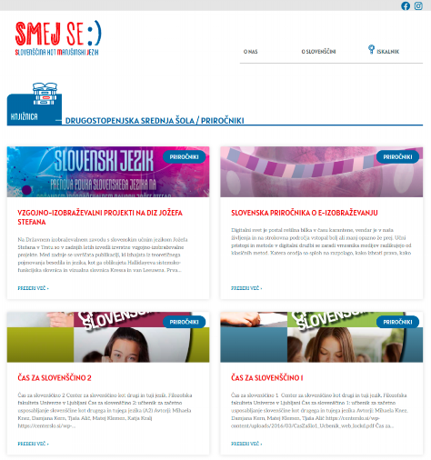 Jezikovno gradivo za drugostopenjske srednje šole