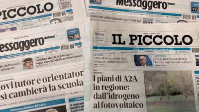 Za nakup dnevnikov Il Piccolo iz Trsta in Messaggero Veneto iz Vidma ter še drugih petih časopisov iz Triveneta se zanima banka Finint iz Conegliana v Venetu