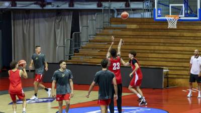 Prvi trening košarkarjev (TEDESCHI/FOTODAMJ@N)