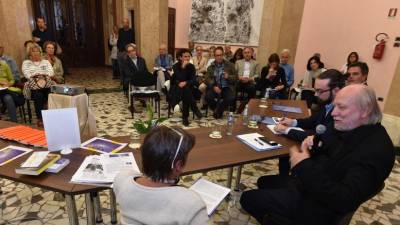 Nagrajenec Vilenice 2014 Laszlo Krasznahorkai v Trstu (FOTODAMJ@N)