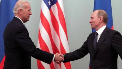 Joe Biden in Vladimir Putin, fotografija je simbolična (ANSA)