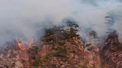 Požar se je v popoldanskih urah vnel v občini Kluže v bližini vasi Patok (CIVILNA ZAŠČITA)