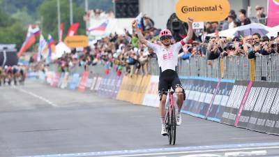 Giro d'Italia je letos gostoval tudi v Gorici in Novi Gorici (BUMBACA)