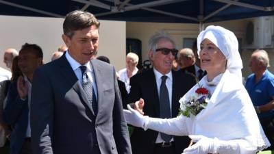 Borut Pahor leta 2021 na obisku v Križu (FOTODAMJ@N)