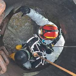 Simulacija reševanja v jaških (GASILCI)