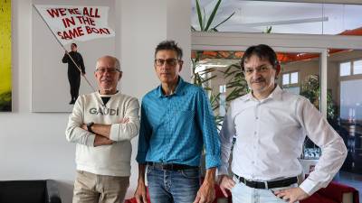 Andrej Vodopivec, Maurizio Cargnelli in Primož Birsa (TEDESCHI/FOTODAMJ@N)