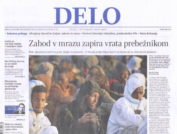 Trst si je prislužil prvo stran Dela