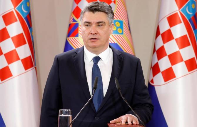 Zoran Milanović prisegel kot novi hrvaški predsednik