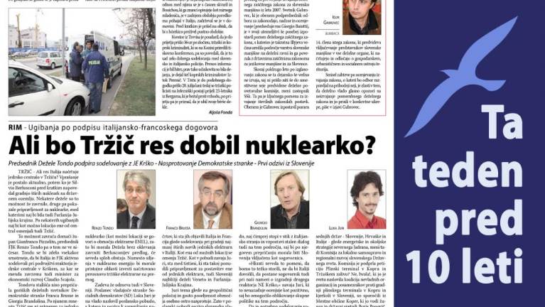 Ko se je ugibalo o nuklearki v Tržiču