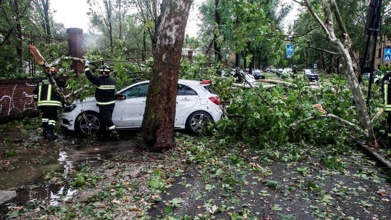 V desetih minutah toča poškodovala 10.000 vozil (foto)