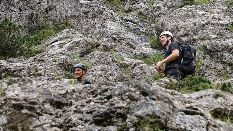 Janša s Kurzem na Triglavu