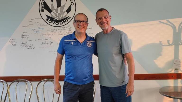 Amadeus si je v Sovodnjah ogledal sinovo tekmo