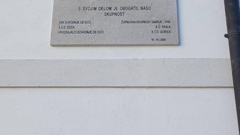 Človeku mnogih zaslug plošča v trajen spomin