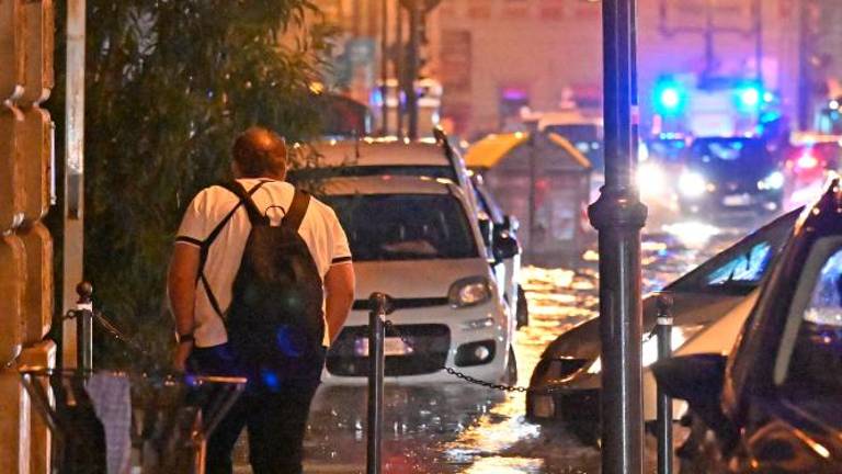 Močan naliv v Trstu