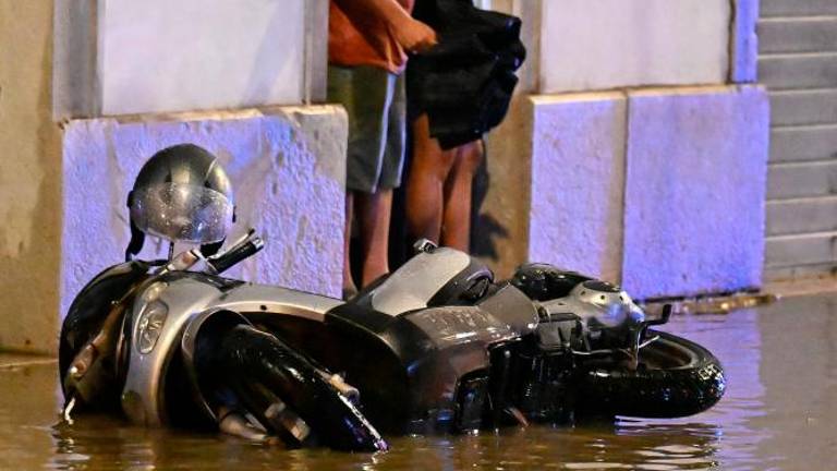 Močan naliv v Trstu