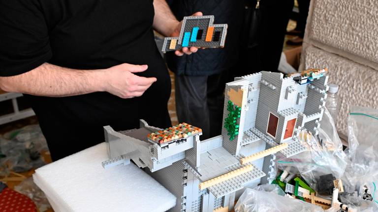 Na Devinskem gradu umetnine iz lego kock