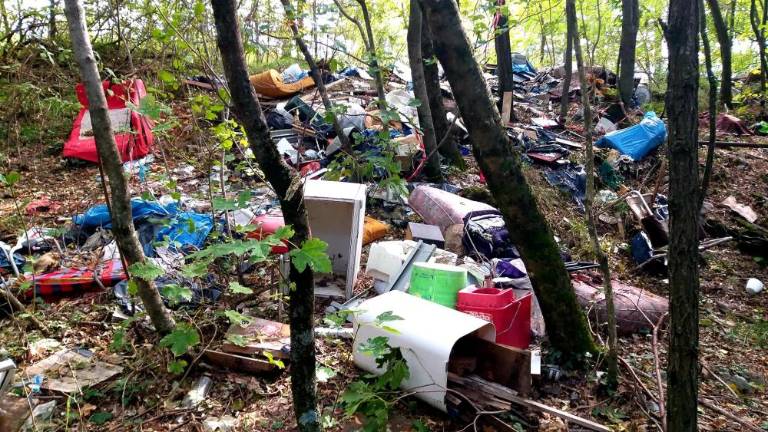 Pri Bazovici novo divje odlagališče