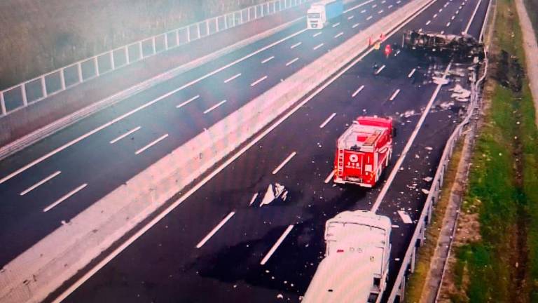 Posledice nesreče še odpravljajo, odsek odprli le proti Benetkam