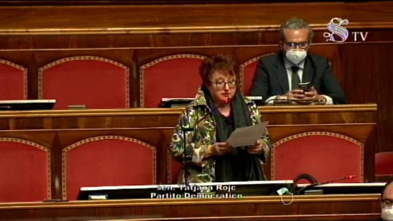 Tatjana Rojc v senatu obeležila 75-letnico Primorskega dnevnika (video)