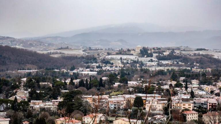 Sneg danes pobelil tudi Goriško (foto)