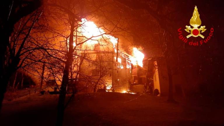 Zgorela hiša v Karniji