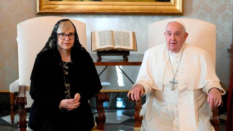 Nataša Pirc Musar pri papežu Frančišku