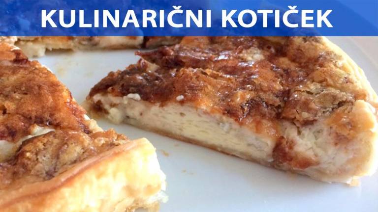 Slana torta z gorgonzolo in orehi