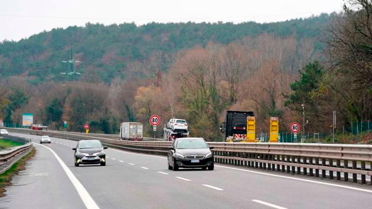 Na avtocesti A4 zaprtje med Palmanovo in Portogruarom