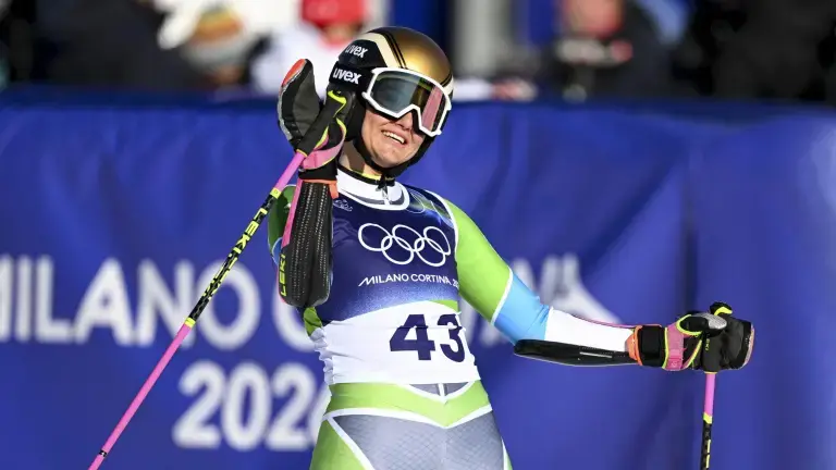 Po prvi vožnji močno vodi Shiffrin, Sinigoi na 38. mestu