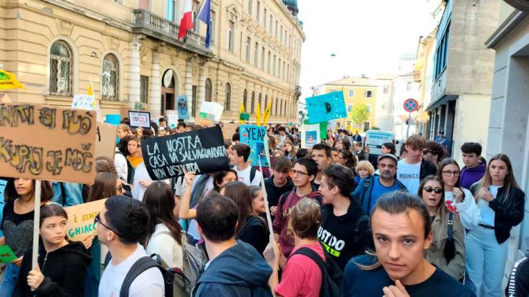 »Štrajk« za podnebje v Trstu in Gorici