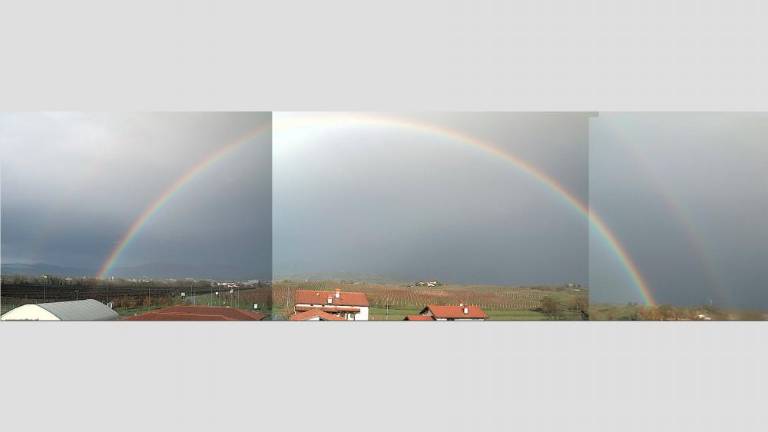 Popoln mavrični lok na Goriškem