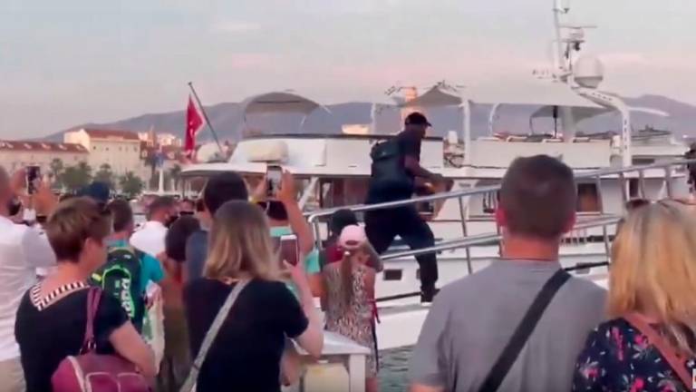 Michael Jordan na luksuzni jahti v Splitu (video)
