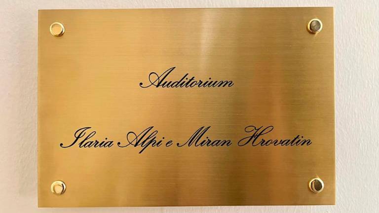 Avditorij poimenovan po Ilarii Alpi in Miranu Hrovatinu