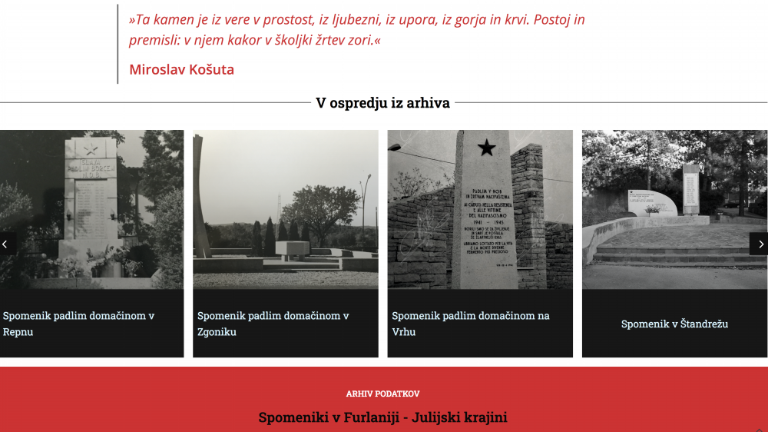 Spomeniki prihodnosti bodo na spletu še bolj vidni