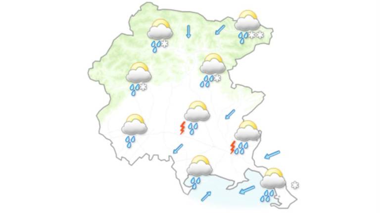 Prehodno bi lahko snežilo tudi na Kraški planoti