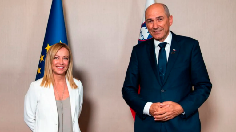 Janša slovensko vlado poziva k sodelovanju z zmagovito desnico v Italiji