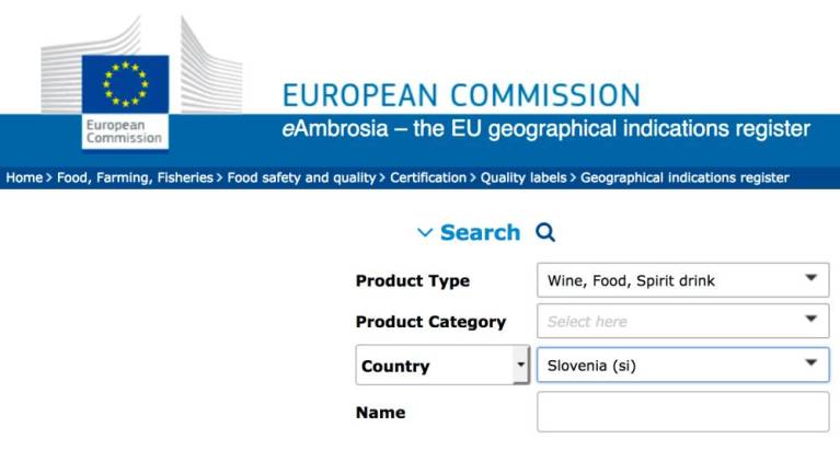 Objavili enoten evropski spletni register zaščitenih proizvodov