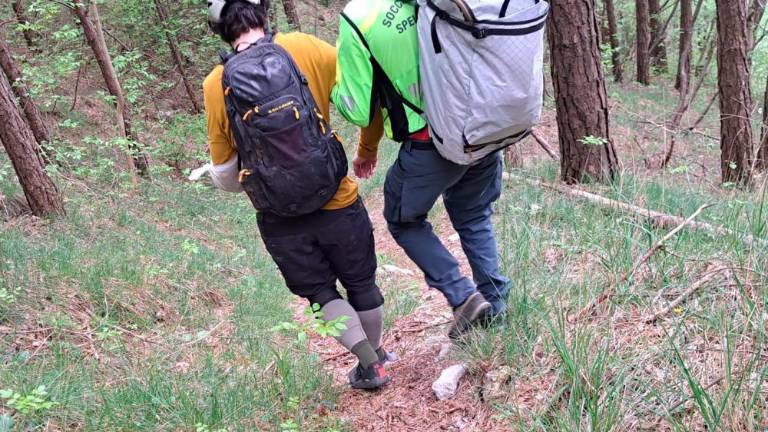 Pri Guminu se je poškodoval gorski kolesar