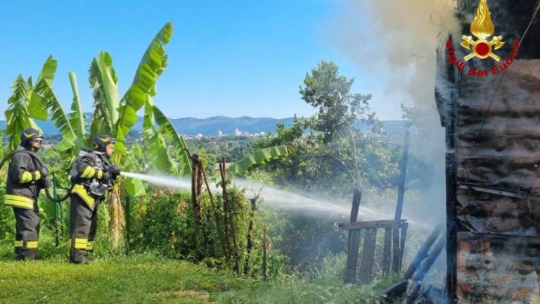 Na Oslavju ni gorela hiša, ampak drvarnica