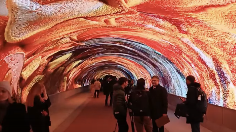 V Bombijevem predoru je zasijala umetniška instalacija Refika Anadola