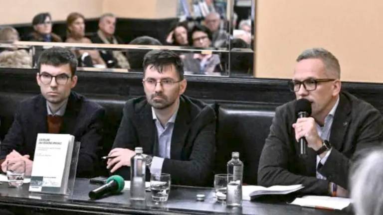 Z leve Gabriele Mastrolillo, Štefan Čok in Patrick Karlsen (ARHIV)