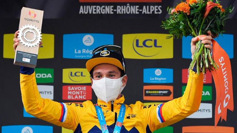 Primož Roglič najboljši kolesar leta 2020