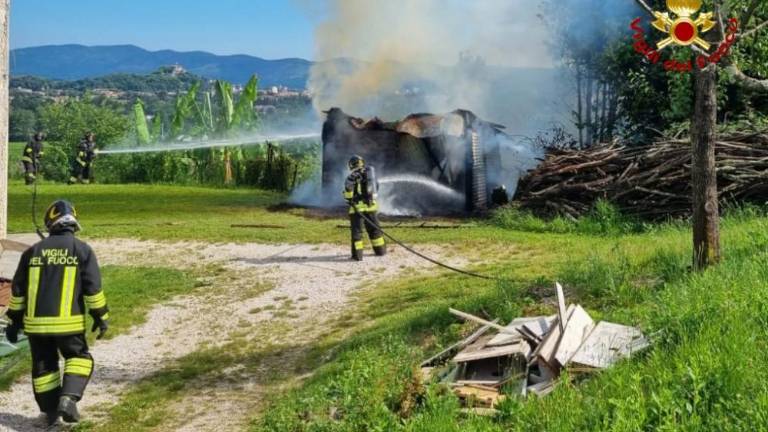 Na Oslavju ni gorela hiša, ampak drvarnica