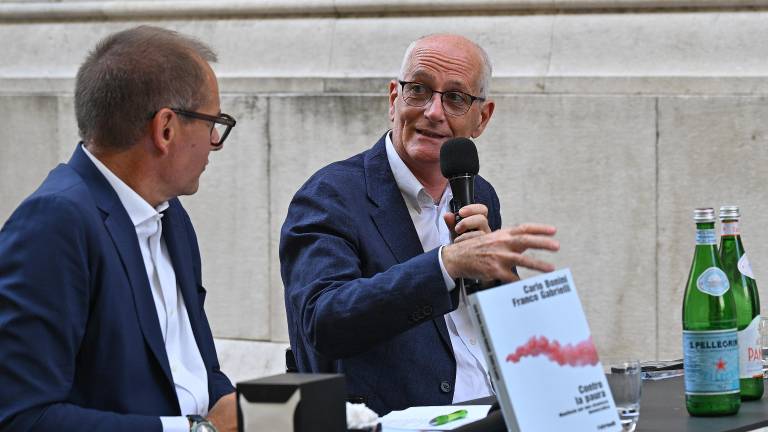 Franco Gabrielli z moderatorjem Mitjo Gialuzem